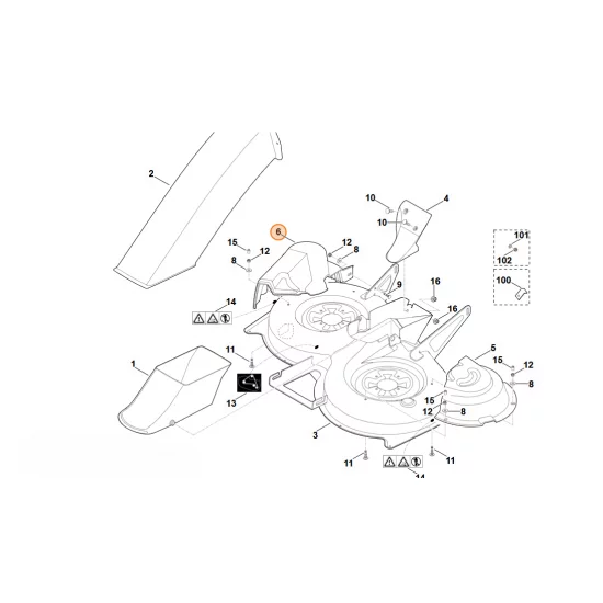STIHL   Pokrywa ochronna, str. prawa 6160 706 0806